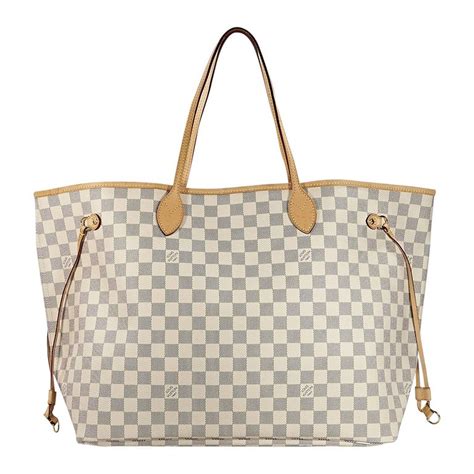 louis vuitton grey and white bag